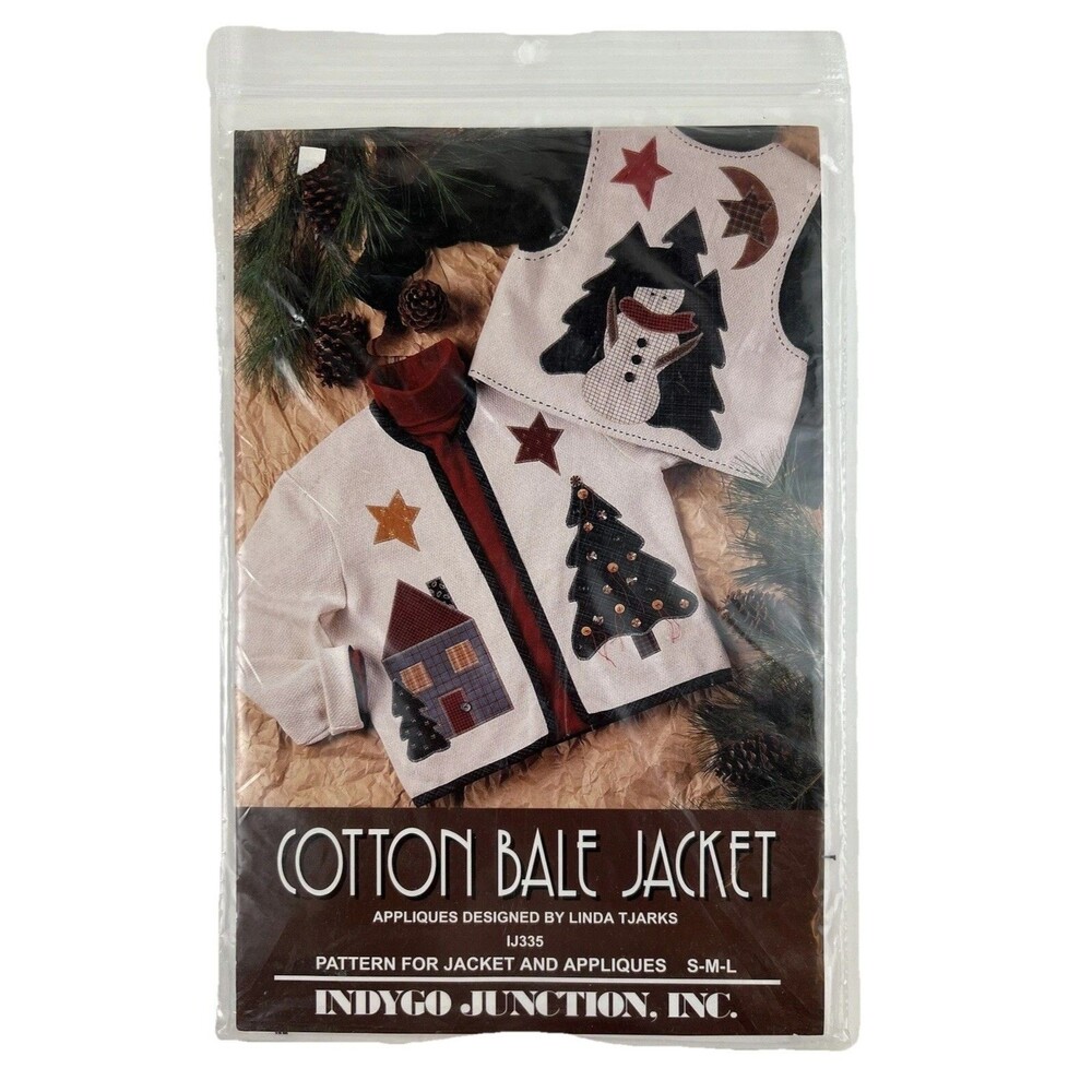 Vintage (1994) Indygo Junction #IJ335 COTTON BALE JACKET Pattern & Appliques